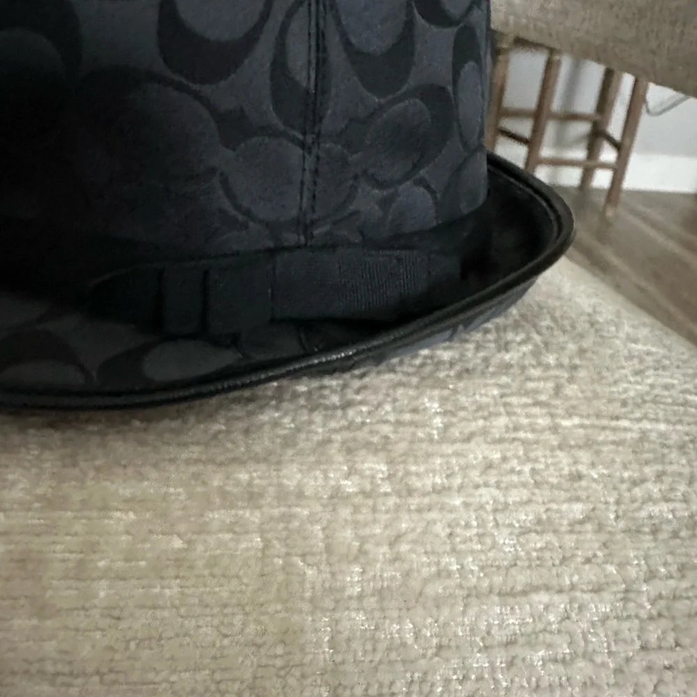 Coach Black Monogram Hat - Picture 4 of 7
